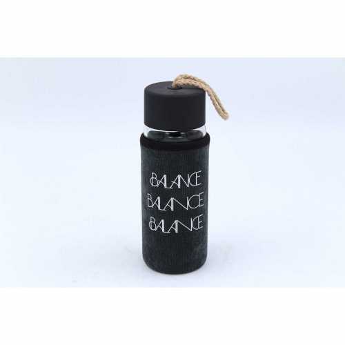 FARA GLASS FLASK-GREY GLASS- BALANCE